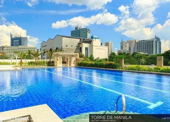 Torre Demanila Taftavenue Kingbed1bedroombalcony 65inchestv Rooftop Viewing Lunetapark Manilaocean Manilabay Us Embassy Apartamento Manila