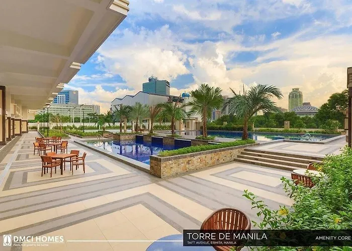 Torre Demanila Taftavenue Kingbed1bedroombalcony 65inchestv Rooftop Viewing Lunetapark Manilaocean Manilabay Us Embassy Apartamento Manila